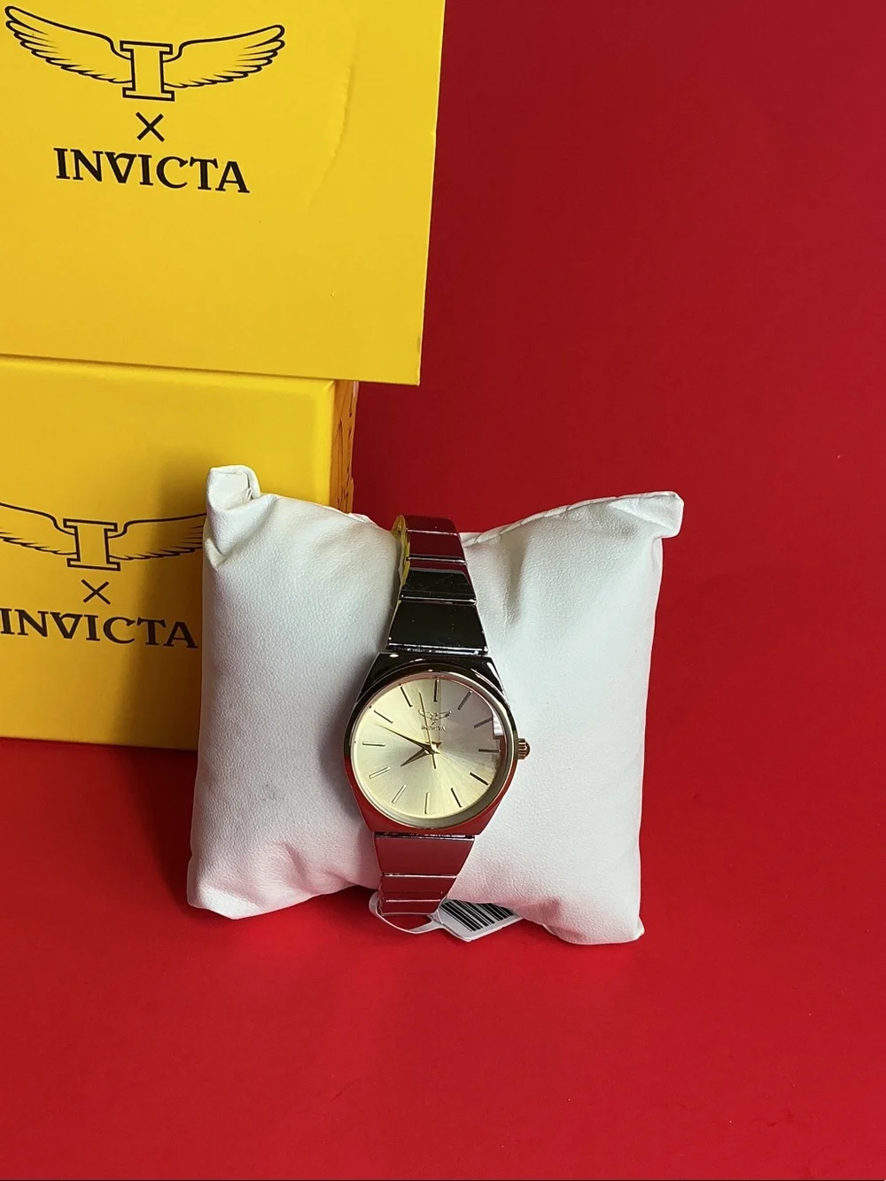 Invicta Women's Silver Bracelet Watch with Champagne Dial